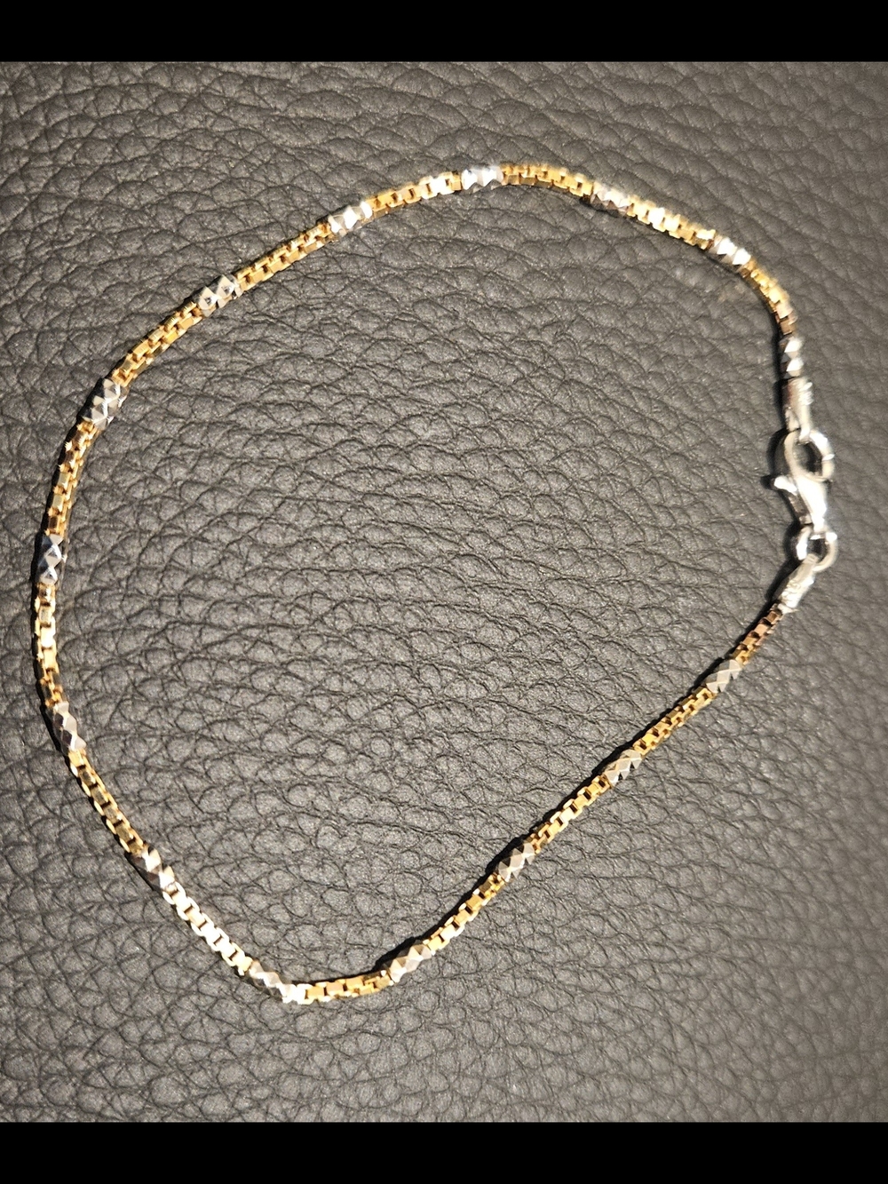 Two-Tone Gold and Silver Women's Chain Bracele Italian Freida Rothman Show